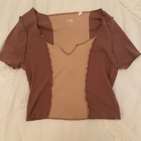 Brown Pacsun Crop Top - Picture 1 of 3